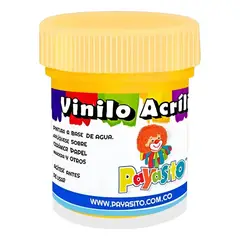 GENERICO - Vinilo Acrilico Payasito 33 Gr X12 Und Amarillo