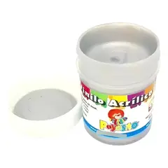 GENERICO - Vinilo Acrilico Payasito 33 Gr X12 Und Plateado Perlado