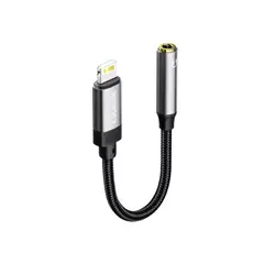 INNOVA - Adaptador Lightning Jack 3.5 Auriculares iPhone Audio