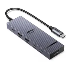 UGREEN - Hub Adaptador Tipo C Hdmi Usb 3.0 Pd Carga Mac Windows