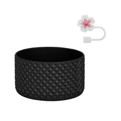 INNOVA - Accesorio Base Protector Silicona Negro Vaso Y Termos Tipo STAN