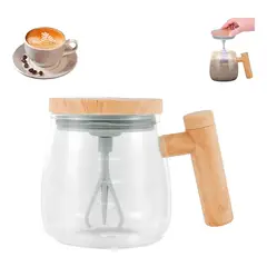 GENERICO - Mug Pocillo Mezclador Automático Recargable Vidrio Premium