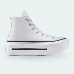 CONVERSE - Tenis Double Stack Blanco Mujer