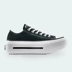 CONVERSE - Tenis Chuck Taylor Lift Double Negro Mujer