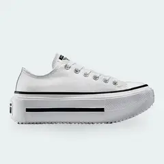 CONVERSE - Tenis Chuck Taylor Lift Double Blanco Mujer