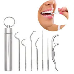GENERICO - Kit De Limpieza Dental Portatil Con Palillos E Hilo Dental