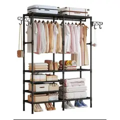 GENERICO - CLOSET PERCHERO 2 MODULOS ZAPATERO COLGADOR ESQUELETO