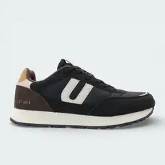 URBAN - Tenis Casual Negro Hombre