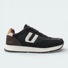 URBAN - Tenis Casual Negro Hombre