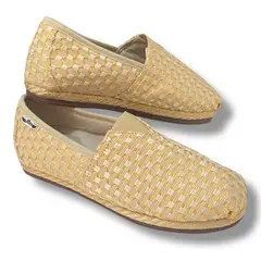 XIAN SHOES - Alpargatas Mujer Yute Malla Dorada Ref Y13