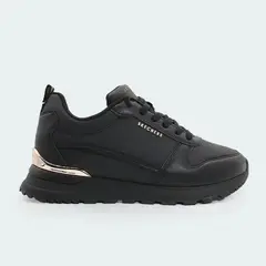 SKECHERS - Tenis Runway Negro Mujer