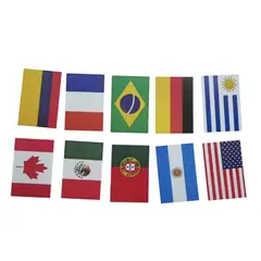 GENERICO - Banderin Paises Mundial * 10 Pcs