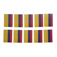 GENERICO - Banderin Banderas Colombia* 10 Pcs