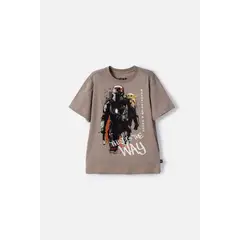 STAR WARS - Camiseta de Mandalorian manga corta verde para niño