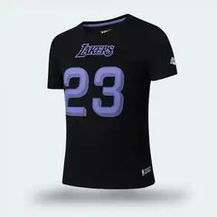 NBA - Camiseta Lakers Negro Hombre