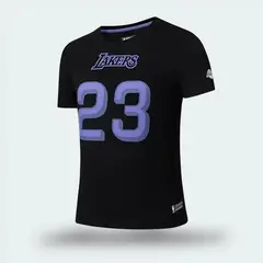 NBA - Camiseta Lakers Negro Hombre