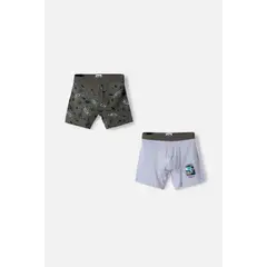 STAR WARS - Pack X2 boxer de Mandalorian multicolor para niño