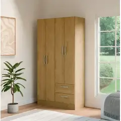 GENERICO - Closet Mobi 4 Puertas MDF color Madera