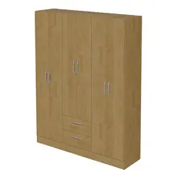 GENERICO - Closet Mobi 6 Puertas MDF color Madera