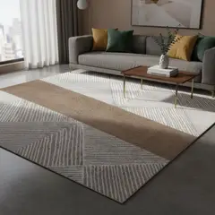 MULTIPLACE COLOMBIA - Alfombra Moderna de Lujo Ideal para Sala Habitación 160 X 120 Cm