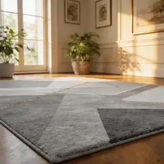 MULTIPLACE COLOMBIA - Alfombra Moderna de Lujo Ideal para Sala Habitación 160 X 120 Cm