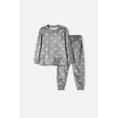 STAR WARS - Pijama de Mandalorian pantalón largo multicolor para niño 2T a 6T