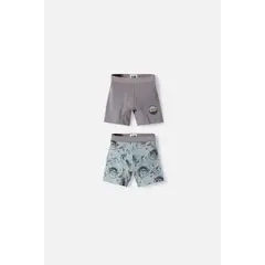 STAR WARS - Pack X2 Boxer de Mandalorian multicolor para niño 2T a 6T