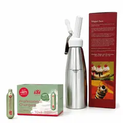 GENERICO - Dispensador Crema Chantilly 1 Litro + Caja Capsulas