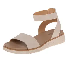 COMFORT PLUS - Sandalias Deportivas Neve Con Taco Tipo Cuña Para Mujer Beige 210600