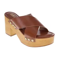STATE STREET - Sandalias Manaus Con Taco Para Mujer Café Medio 211195