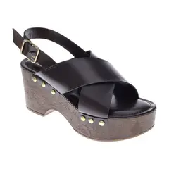STATE STREET - Sandalias Rio Con Taco Para Mujer Café 211196