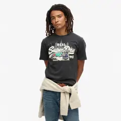 SUPERDRY - Camiseta Manga Corta Para Hombre New York Vl Graphic T Shirt