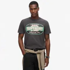 SUPERDRY - Camiseta Manga Corta Para Hombre Workwear Gasoline Graphic Tee