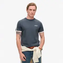 SUPERDRY - Camiseta Manga Corta Para Hombre Essential Logo Retro St Tee