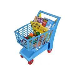 BOY TOYS - Carrito Mercado De Juguete Con Mercado Y Accesorios
