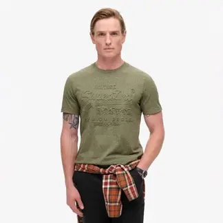 SUPERDRY - Camiseta Manga Corta Para Hombre Embossed Vl Graphic