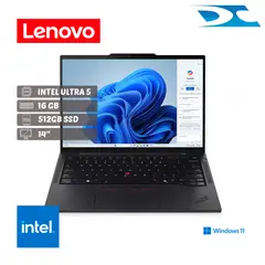 LENOVO - Portátil Thinkpad T14s G5 Intel Ultra 5 /Ram 16GB/ 512GB SSD/14” /W11P/TOUCH