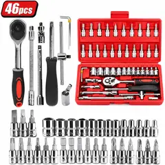 ONE PIXEL - Kit De Herramientas Manuales 46 Piezas Mecanica Automotriz