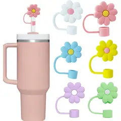 GENERICO - Protector De Pitillo De Silicona Accesorios Para Stanley Modelo Flores