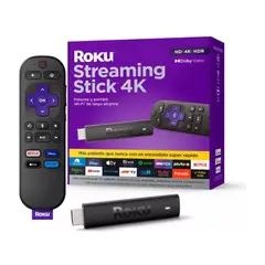 ROKU - Convertidor smart tv Stick 4k Con Comando De Voz