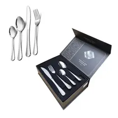 GENERAL - Juego De Cubiertos SD-054 24 Piezas Acero Inoxidable Plateado