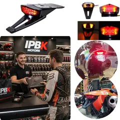 GENERICO - Stop cola enduro integrado direccionales led moto universal