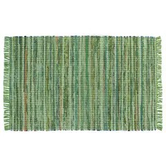 GENERICO - ALFOMBRA DECOGHAR GREEN CHINDI CON ESTAMPADO 0.60 X 0.90 M IC12557