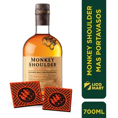 GENERICO - WHISKY MONKEY SHOULDER MAS OBSEQUIO PORTAVASOS 700 ML