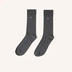 MARIO HERNANDEZ - Medias Acanaladas Extrafina Humo MH Socks