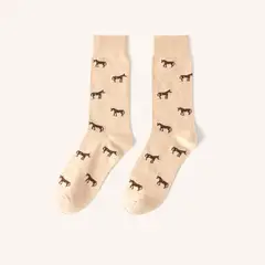 MARIO HERNANDEZ - Medias Caballo Beige MH Socks