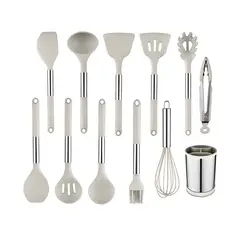 GENERICO - Set Juego De Utensilios De Cocina Silicona 12 Piezas Base