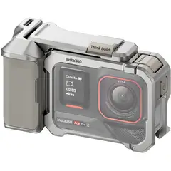 INSTA360 - Xplorer Kit Agarre con Frame Utilitario y Botón Shutter para Ace Pro y Ace Pro 2 Silver