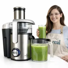 GENERICO - Extractor Jugo Potente Frutas Verduras Boca Ancha 1500w