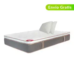 COLCHONES SPRING - Colchón Doble Firmeza Suave Ortopédico con Pillow Resortado Pegaso 140 x 190 cm + 2 Almohadas - 0% Interés a 3 Cuotas Pagando con tu CMR Banco Falabella